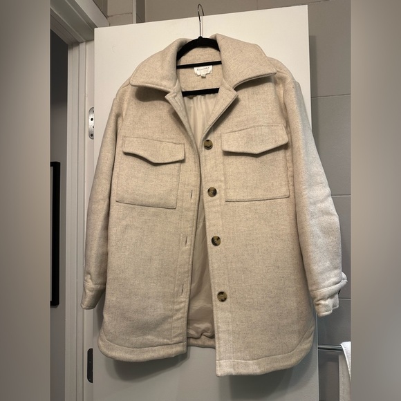 Line & Dot Drew Wool Blend Shacket - Picture 9 of 12